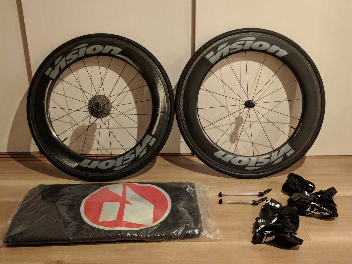 人気，限定SALE Vision ビジョン カーボンホイール METRON81 SL TUB SH11 V17 メトロン81 前後セット チューブラー(ホイール（完組、手組）)｜売買されたオークション情報、yahooの商品情報をアーカイブ公開 - オーク ホイール（完組、手組）