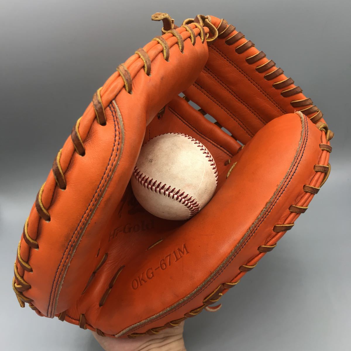 ハイゴールド 軟式キャッチャーミット 野球 己極 軟式 捕手用 Gold Hi