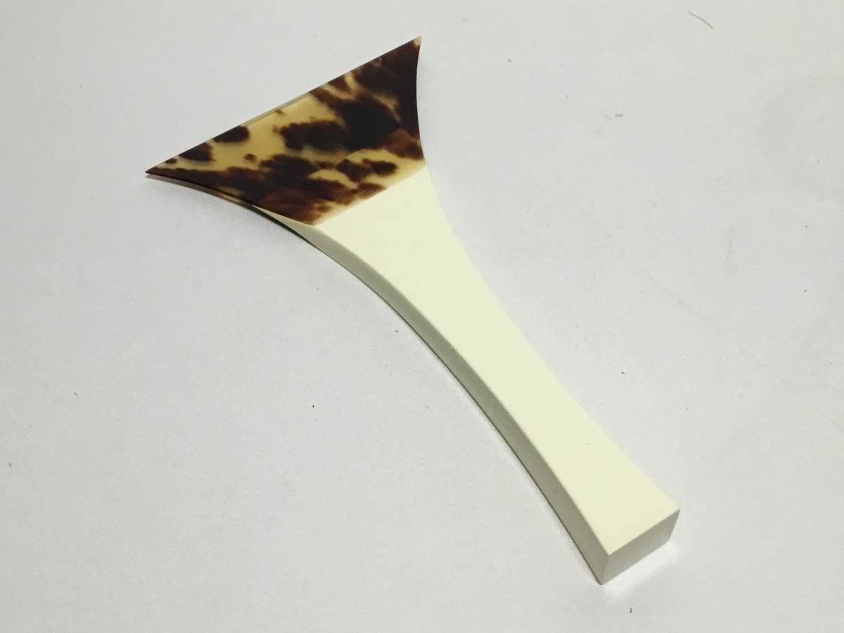 サ1640T☆三味線 撥 ばち べっ甲 鼈甲 開き122×長さ225mm 重