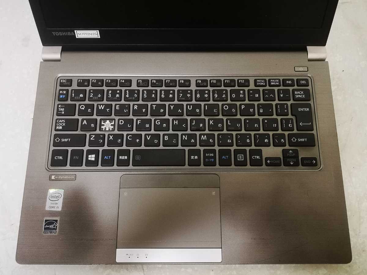 TOSHIBA R63/P ノートPC SSD AC付 ジャンク i5-5200U 【公式通販】