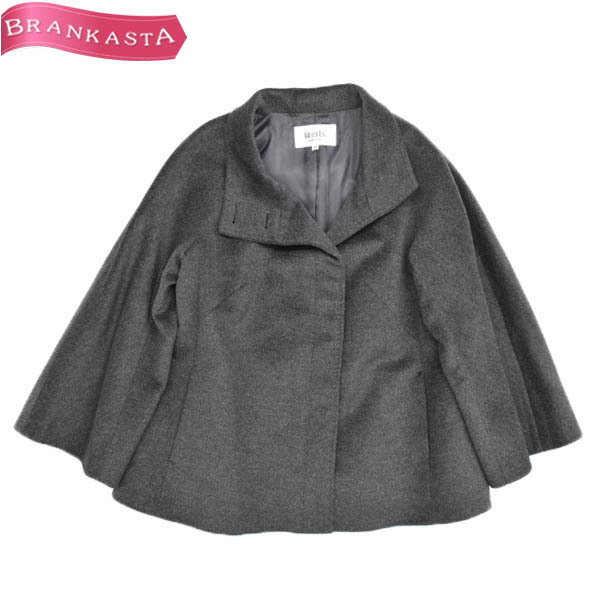  自由区 お洒落 ウール&times;アンゴラ 長袖 スタンドカラー ショートコート グレー 秋SALE 22kd69(自由区)｜売買されたオークション情報、yahooの商品情報をアーカイブ公開 - オークファン 自由区