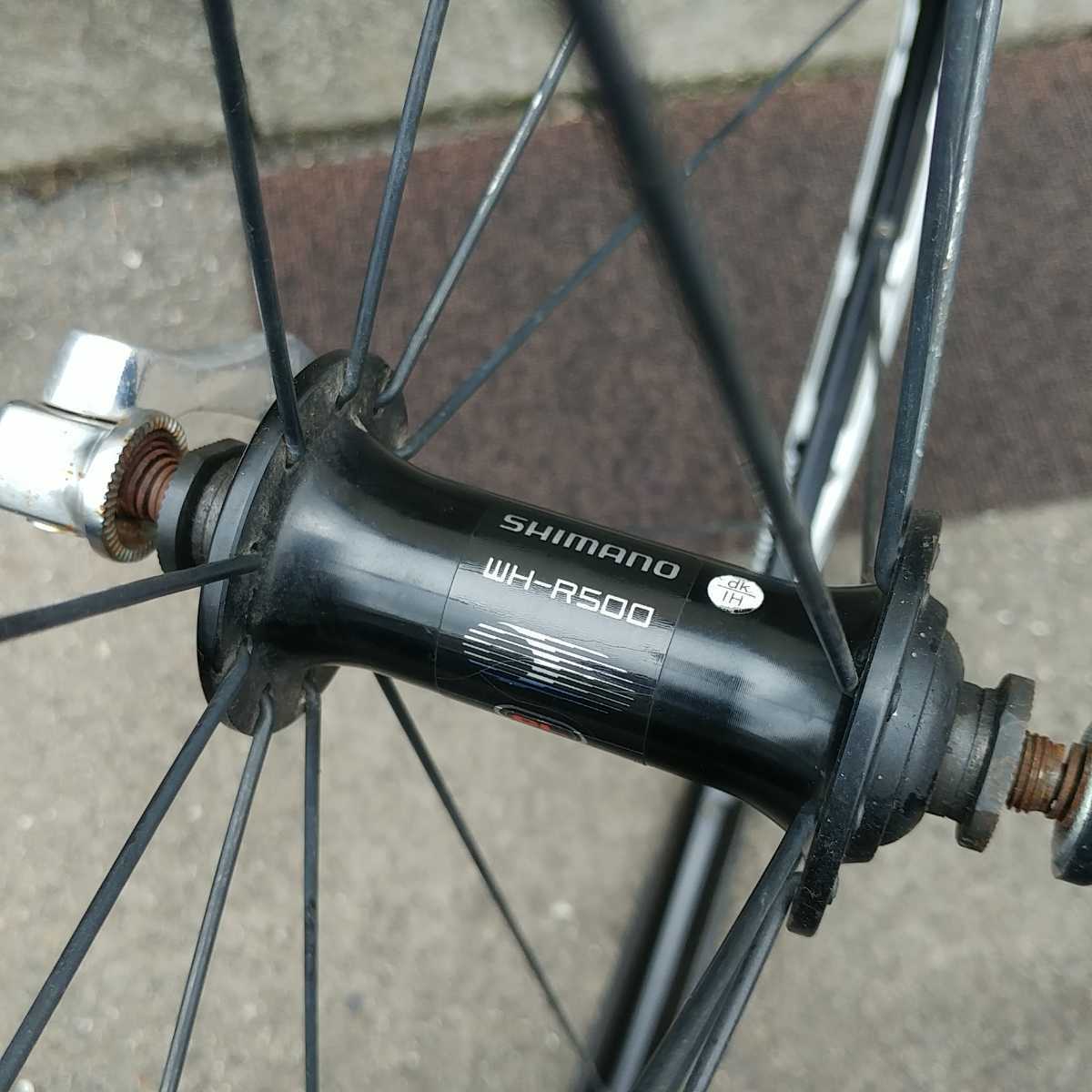 SHIMANO シマノ WH-R500 ホイール 前後セット タイヤ 純正クイック付き