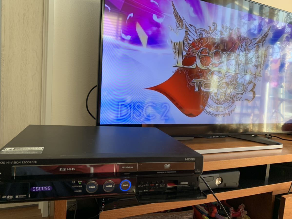 SHARP AQUOS DV-ACV52 VHS DVD レコーダー シャープ アクオス 2010年製