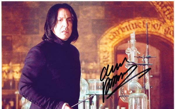 アラン・リックマン 直筆サイン入り写真 ハリー・ポッター アラン・リックマン 直筆サイン入り写真 ハリー・ポッター