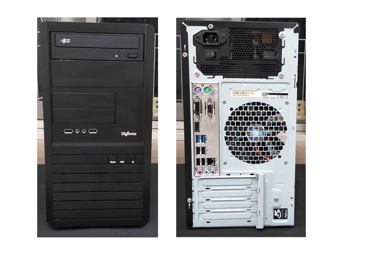 自作PC ASUS i3-6100 コンピュータ デスクトップ