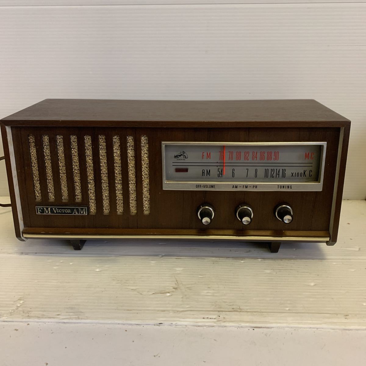 ジャンク品！真空管ラジオ 昭和レトロ ビクター VICTOR RADIO F-221