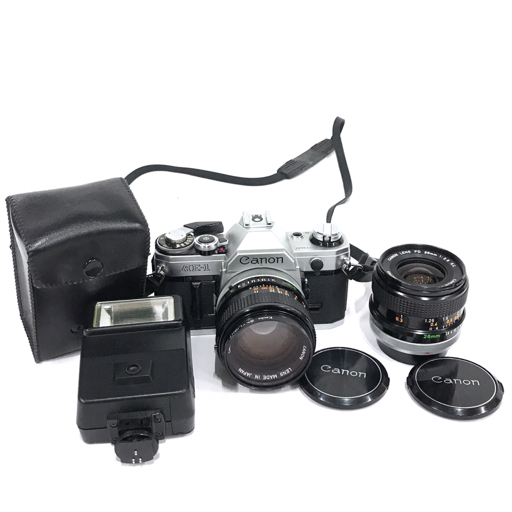 本物保証，新品 1円 Canon AE-1 一眼レフフィルムカメラ ボディ LENS FD 50mm F1.4 S.S.C. 28mm F2.8 S.C. レンズ セット(キヤノン)｜売買されたオークション情報、yahooの商品情報をアーカイブ公開 - オークファン マニュアルフォーカス