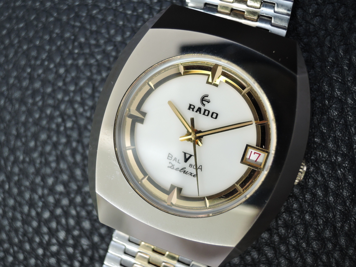 ラドー RADO バルボア BALBOA V - デイト メンズ腕時計 デラックス 1円