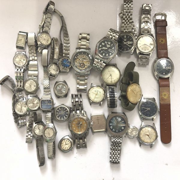 ☆大量 機械式 腕時計 まとめて 28本 半分可動ジャンク扱い SEIKO