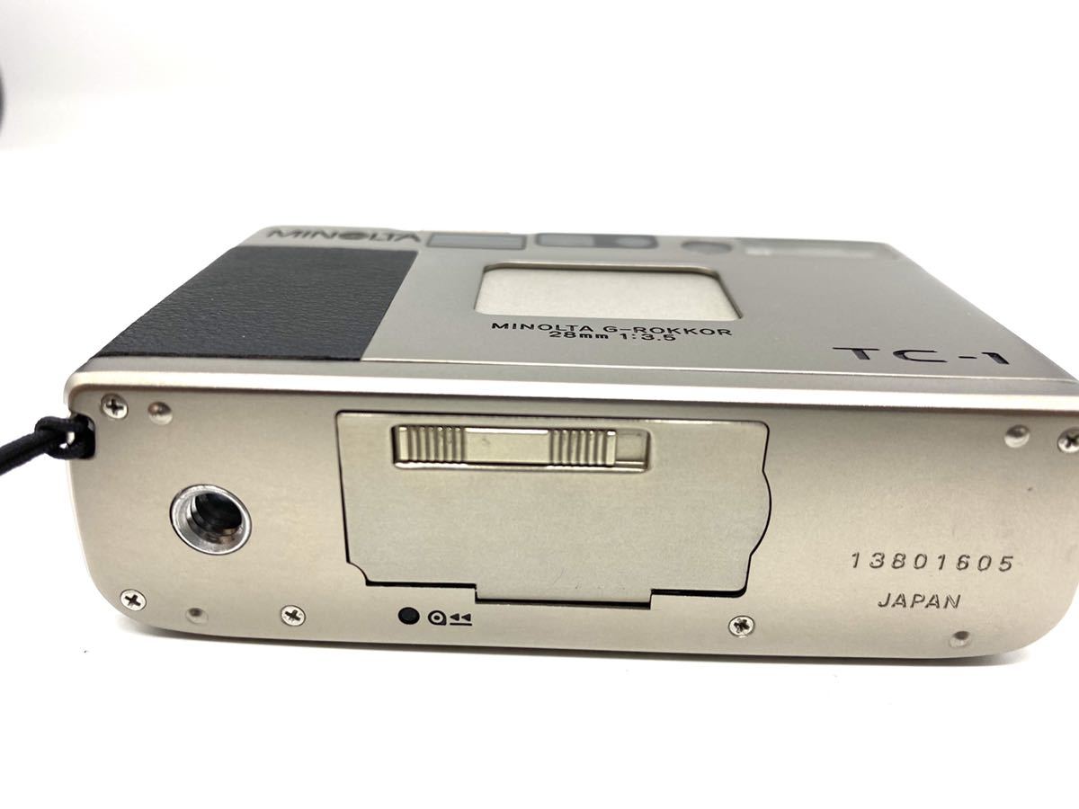 ジャンク】MINOLTA TC-1 ミノルタ 高級コンパクトフィルムカメラ 通電