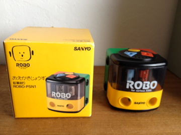 SANYO ROBO おえかきじょうず 鉛筆削り ROBO-PSN1 レトロ SANYO☆ROBO◇おえかきじょうず◇鉛筆削りROBO-PSN1(鉛筆削り)｜売買