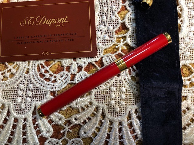 ◇デュポン Lady ボールペン 漆 S.T. ボールペン Dupont Dイニシャル 0