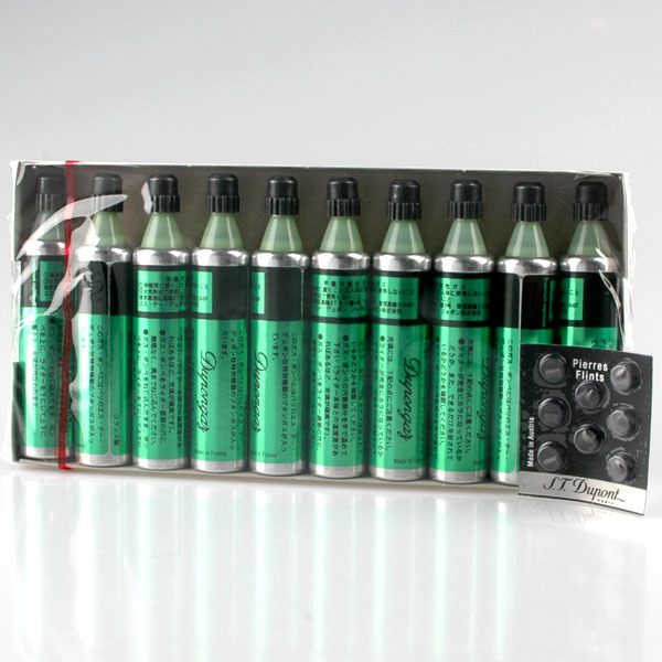 [送料160円]デュポン　(Dupont)専用ガス (Green)10本フリント1_1