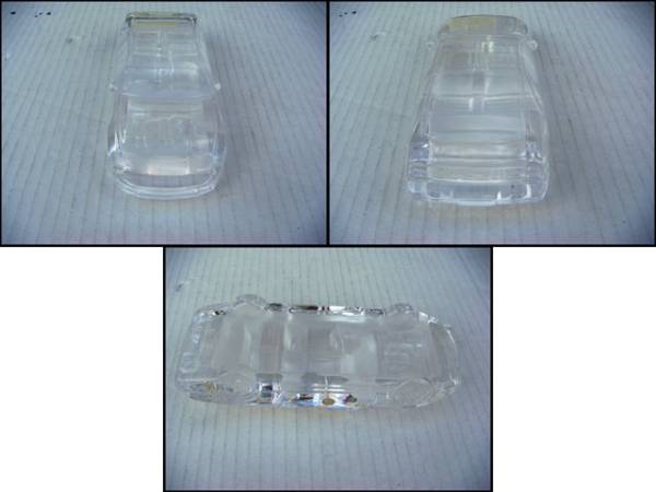 美品 クリスタル フェアリディZ 置物 超レア SASAKI CRYSTAL 札幌発!SASAKI CRYSTAL フェアレディZ Z32 置物 中古(クリスタルガラス