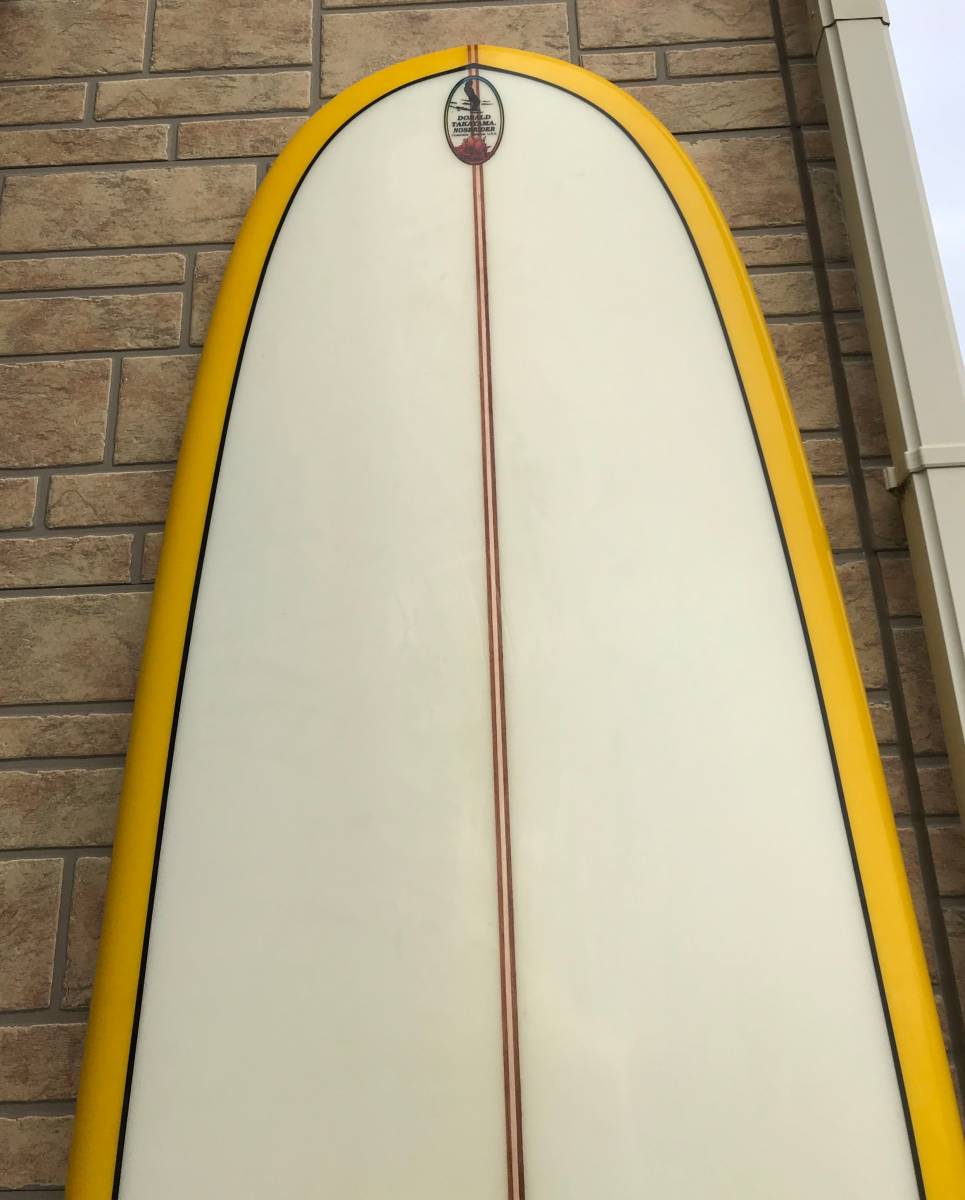 中古 Donald Takayama IN THE PINK 9'2 クリア/黄色 ハワイアンプロ