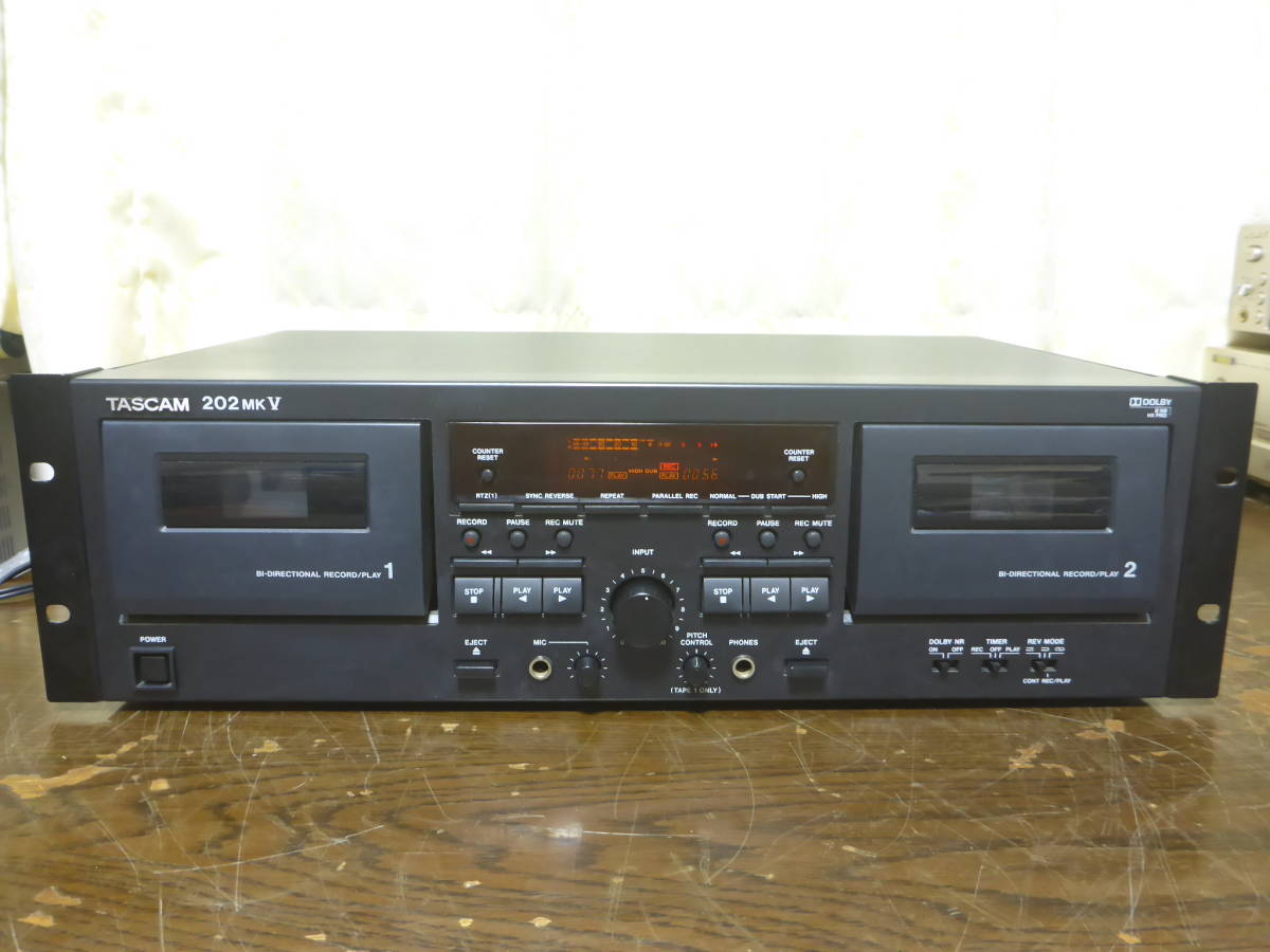 TASCAM 202MKⅤ 業務用Wカセットレコーダー タスカム TASCAM 202MKⅤ 