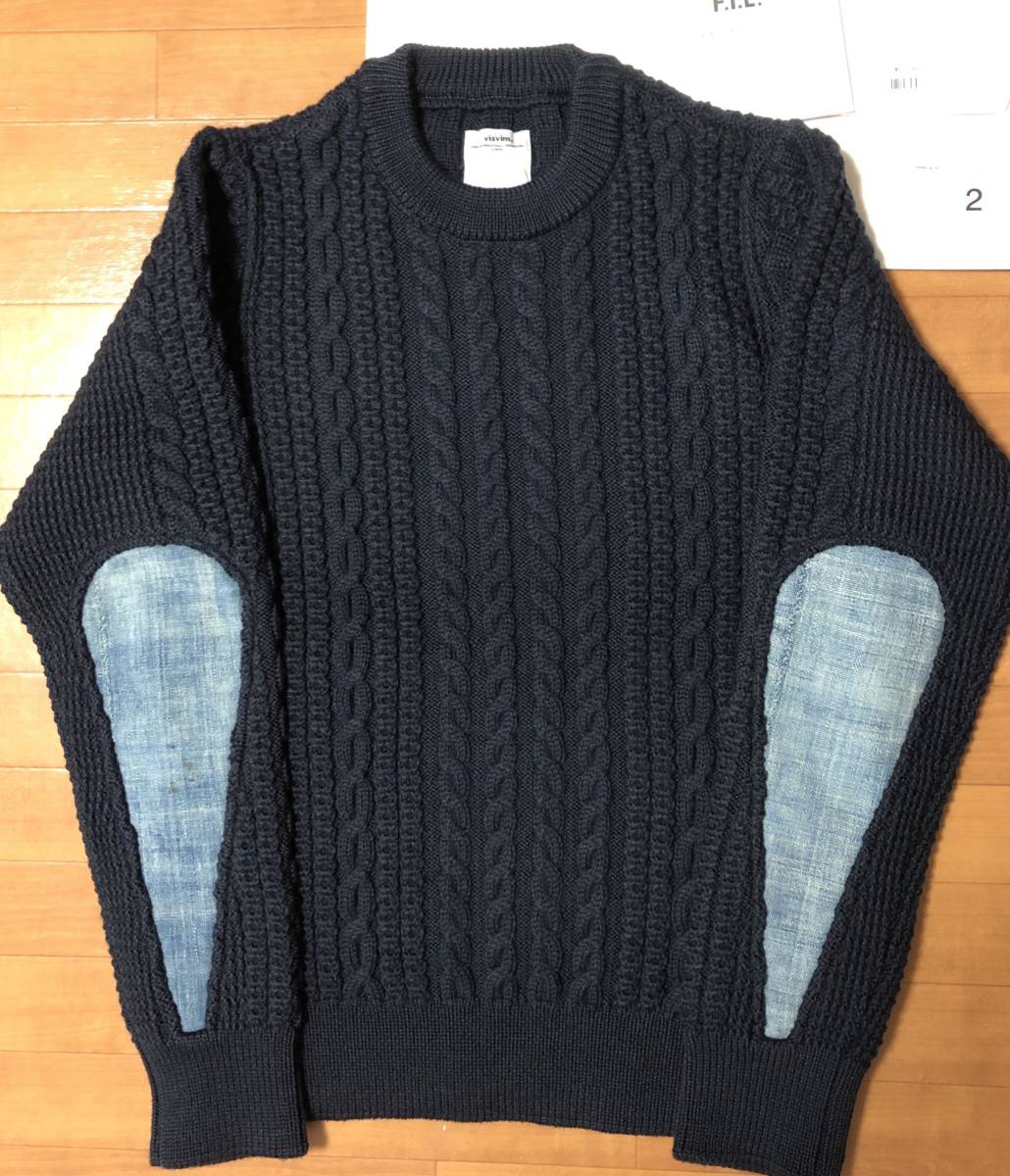 17aw スポット visvim fisherman cable knit 