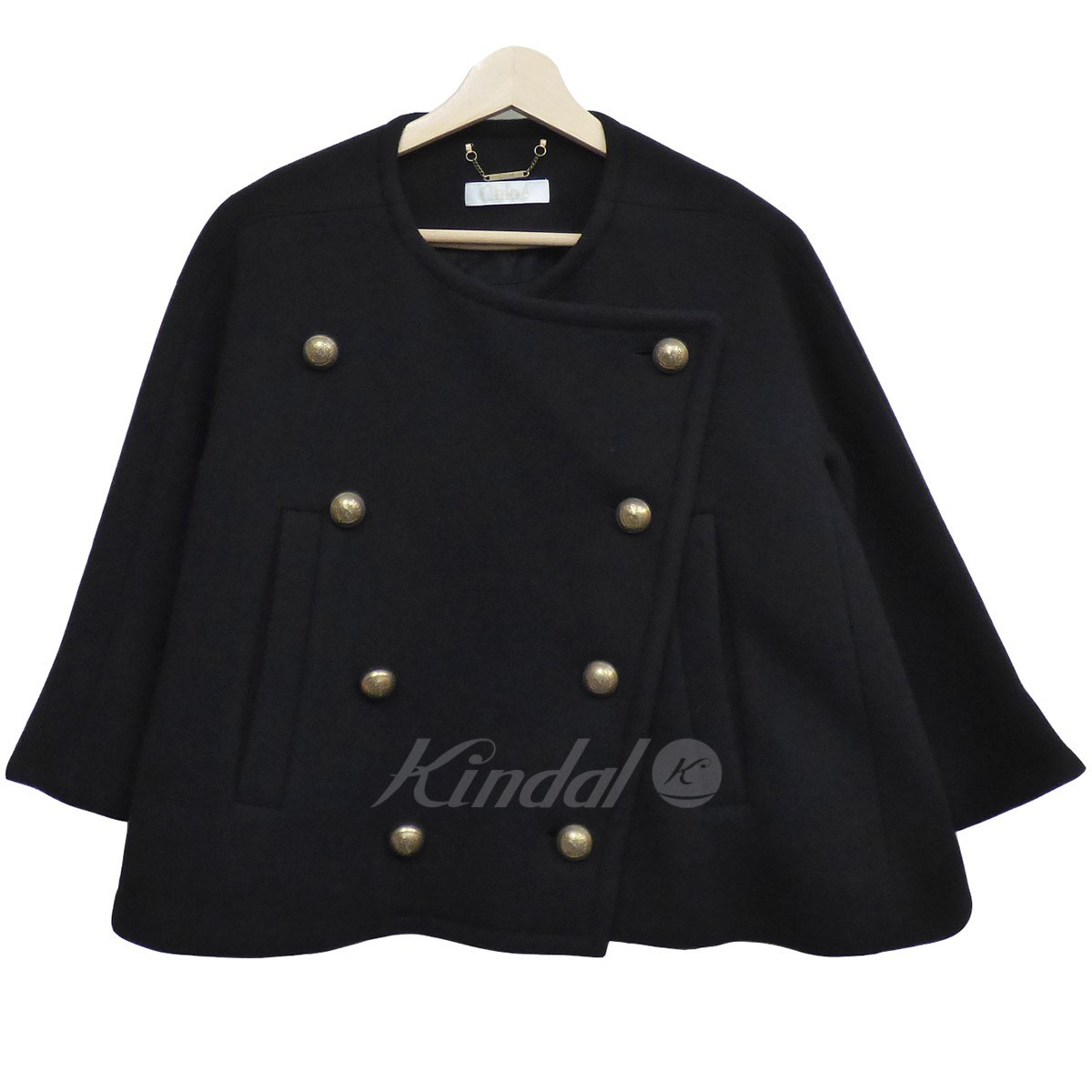 新品未使用Chloe 15AW ダブルブレストフレアショートコート  
