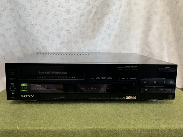 SONY製、EDベータビデオ・EDV-5000(ジャンク) ,1988年頃製です 【公式