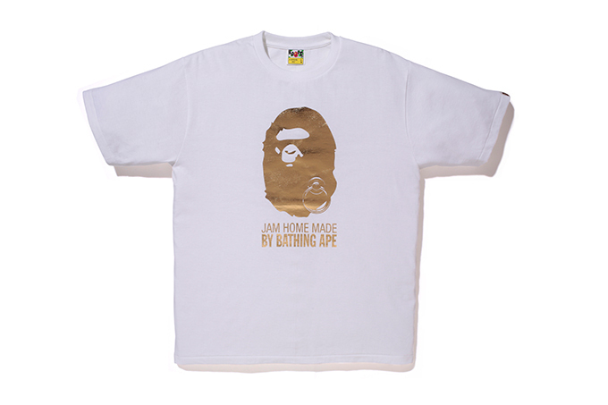 新品 16ss BAPE× JAM HOME MADE Foil Tee Sサイズ 箔プリント ア  