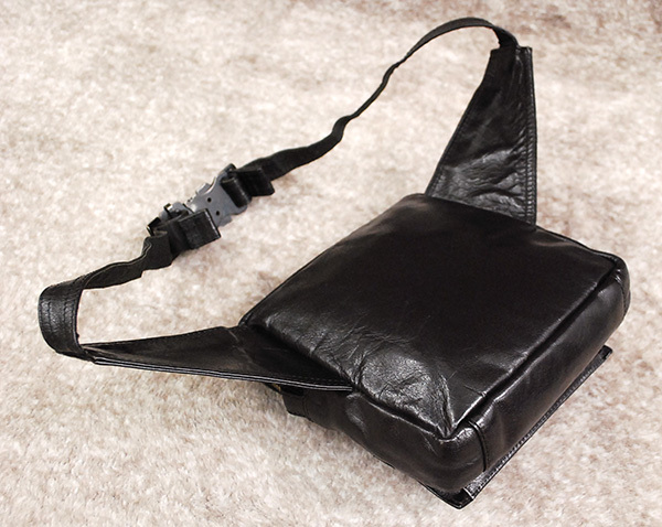 【廃盤名作・美品】PORTERポーター/ウエストポーチ/スクエア/本革/ブラック 名作！美品 吉田カバン PORTER ポーター「スクエア/SQUARE WAIST POUCH