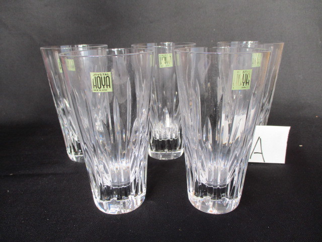 HOYA クリスタル CRYSTAL グラス 未使用 5客 HOYA(ホヤ) 5客セット &frasl; HOYAクリスタル - ホヤ カットガラス タンブラー ホーヤ 250ml