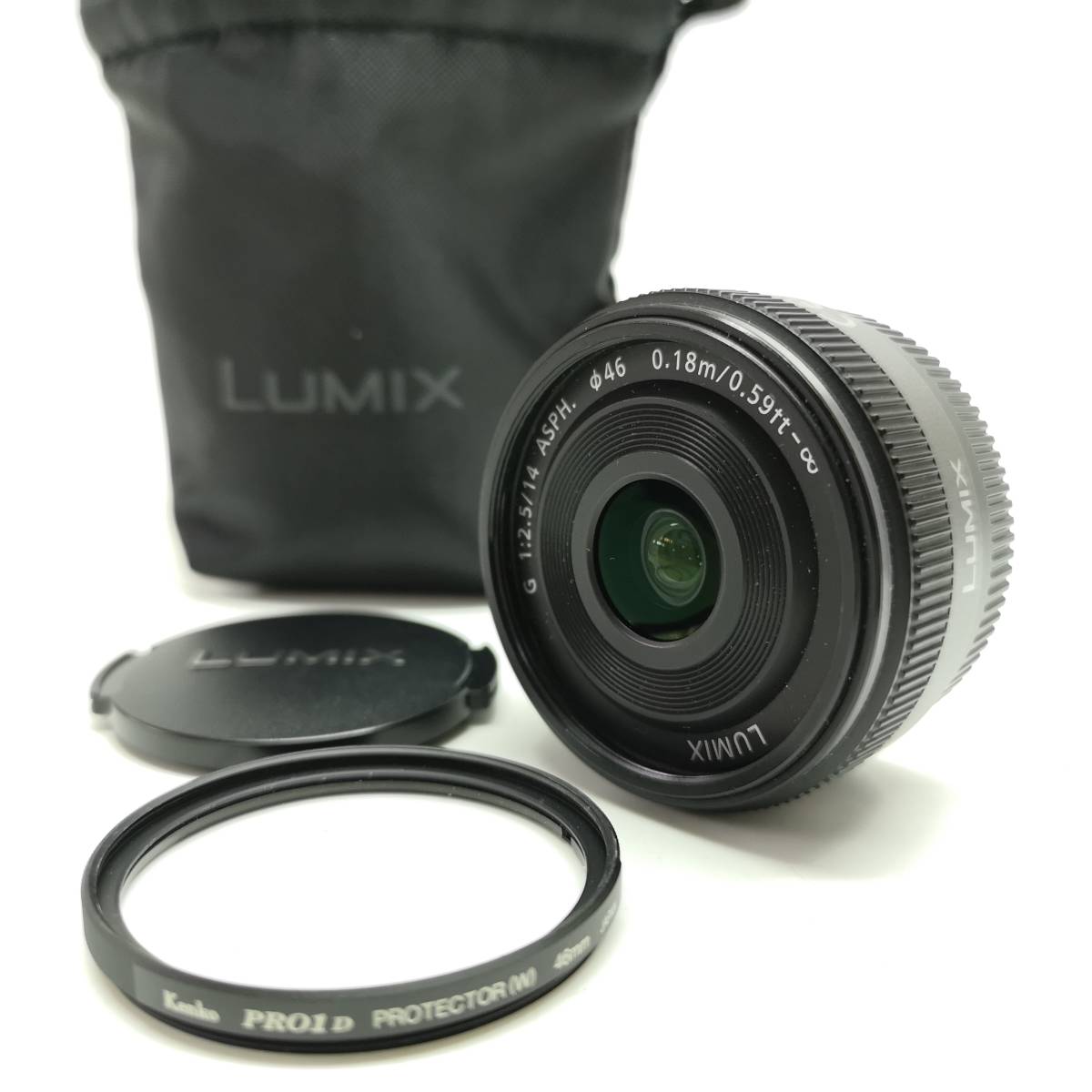 レンズ(ズーム) Canon EF 70-300mm f/4-5.6 IS II USM 美品!! Panasonic パナソニック LUMIX G 14mm F2.5 ASPH M4/3 マウント