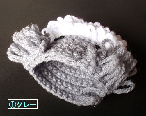 アクリルたわし◆テリア シュナウザー①グレー◆ハンドメイド 犬_2