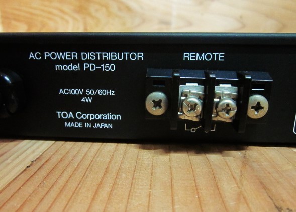 ☆TOA パワーディストリビューター PD-150 主電源パネル 電源分配器