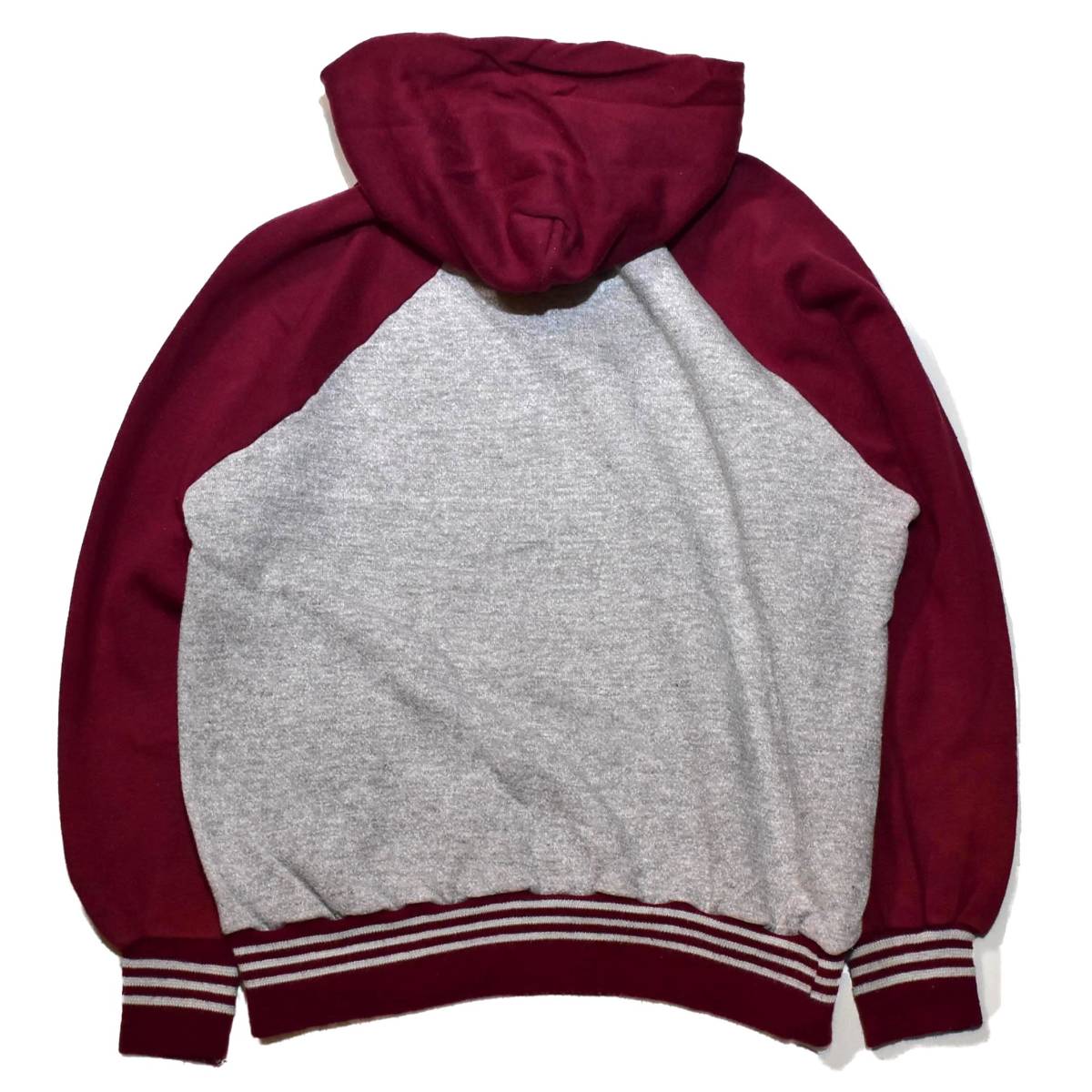 L] 80s Downer wear ハーフジップ スウェット パーカー USA製 2トーン 