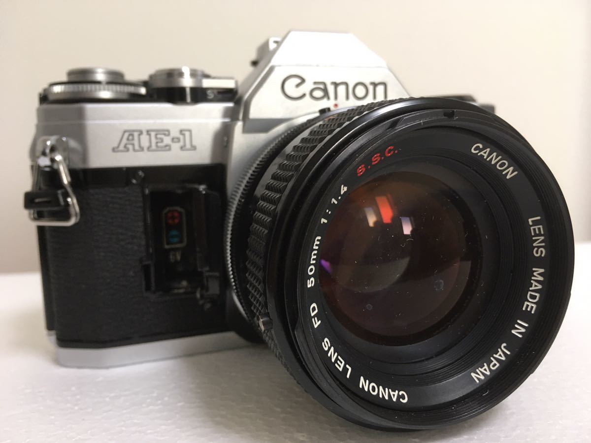1円スタート Canon キャノン AE-1 FD 50mm F1.4 S.S.C レンズセット