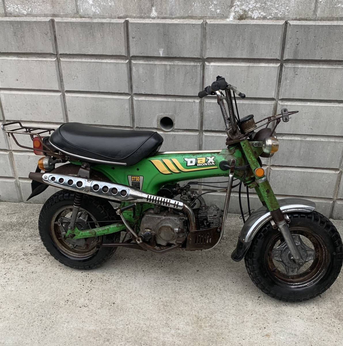 DAX ST50 レストアベース　圧縮有 書類有　不動車　北九州市送料1000円　検モンキー シャリー エイプ