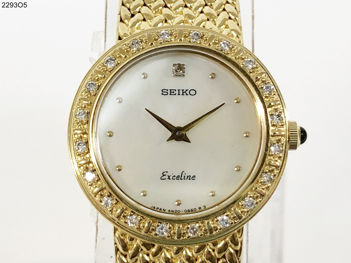☆SEIKO セイコー Exceline エクセリーヌ 4N20-0390 レディース