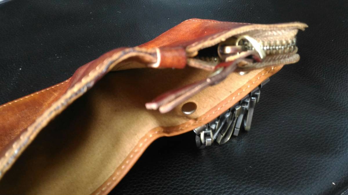 未使用RRL レザー二つ折り財布 キーケース ウォレット ダブルアール 