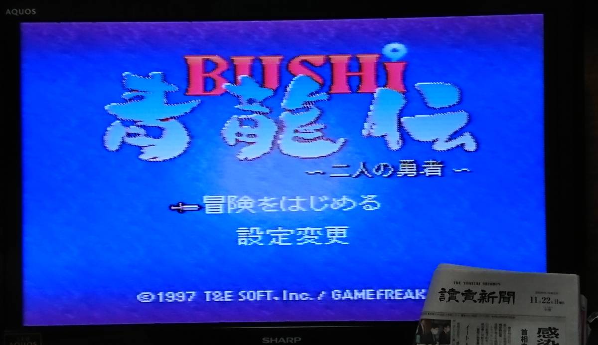 SFC】BUSHI青龍伝 二人の勇者 スーパーファミコン（開発ゲームフリーク