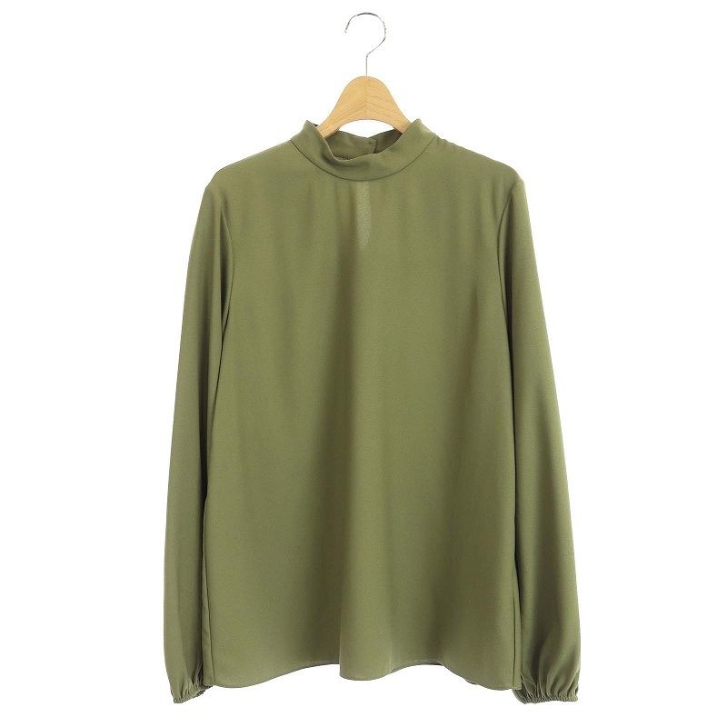 国産 日本製 セオリー theory 19AW ブラウス スタンドカラー 長袖 L