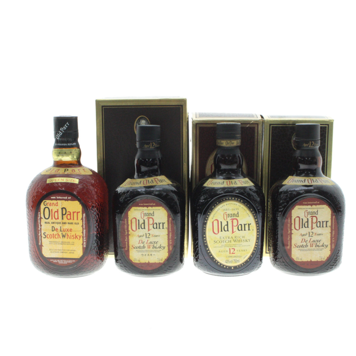 □ 酒 Grand グランド Old Parr オールドパー スコッチウイスキー 4本