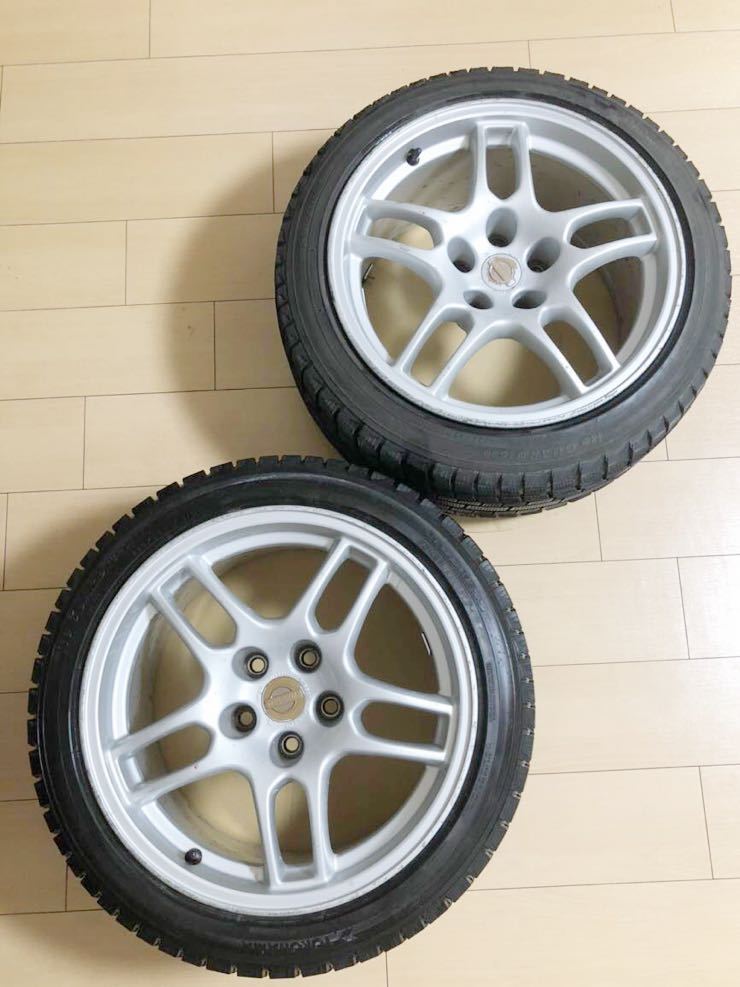 フリード　純正　テールセット　美品 R33 GTR 純正 スタッドレス付 2本 ドリフト ドリケツ等に！ 17インチ