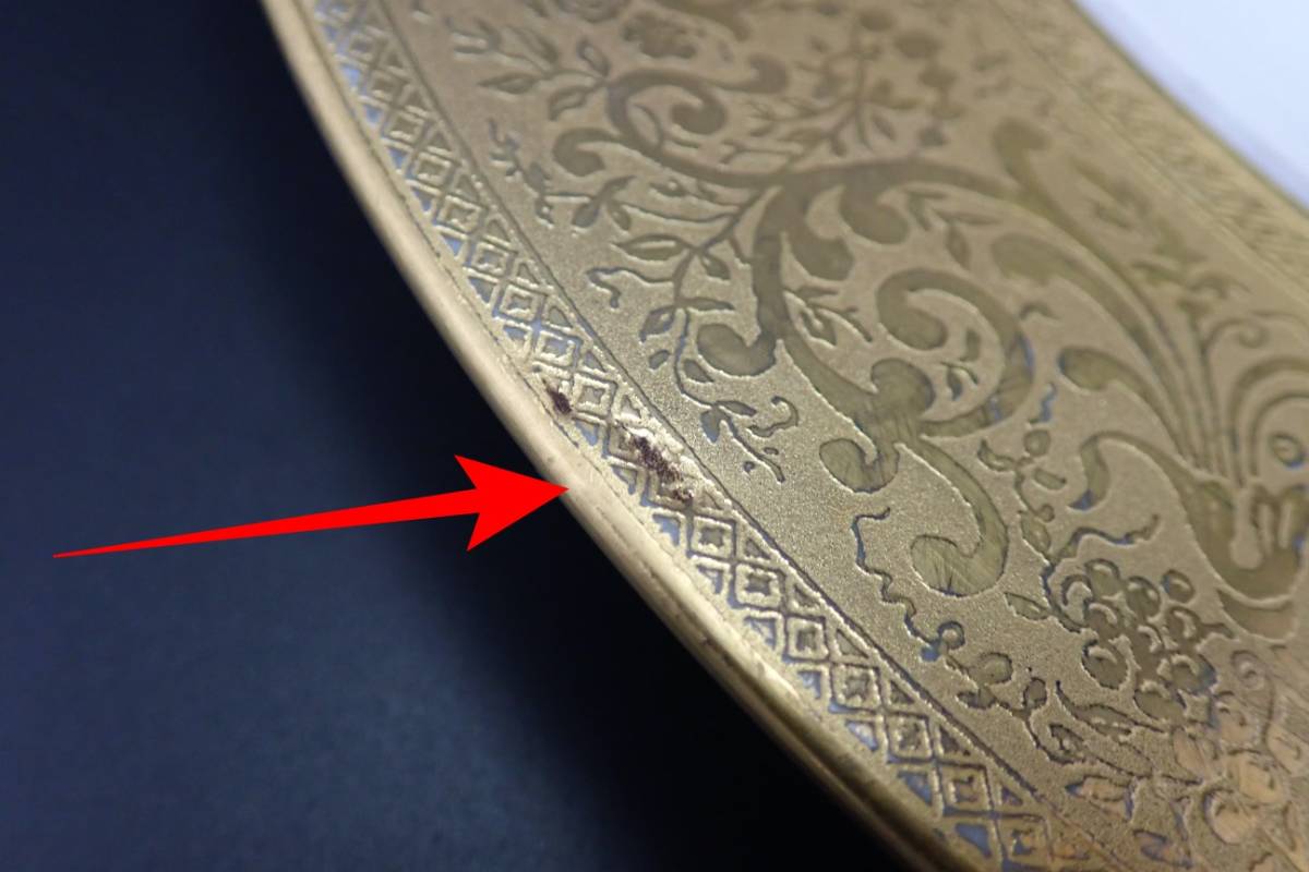 フッチェンロイター ババリア 金彩 花文様 プレート 飾り皿