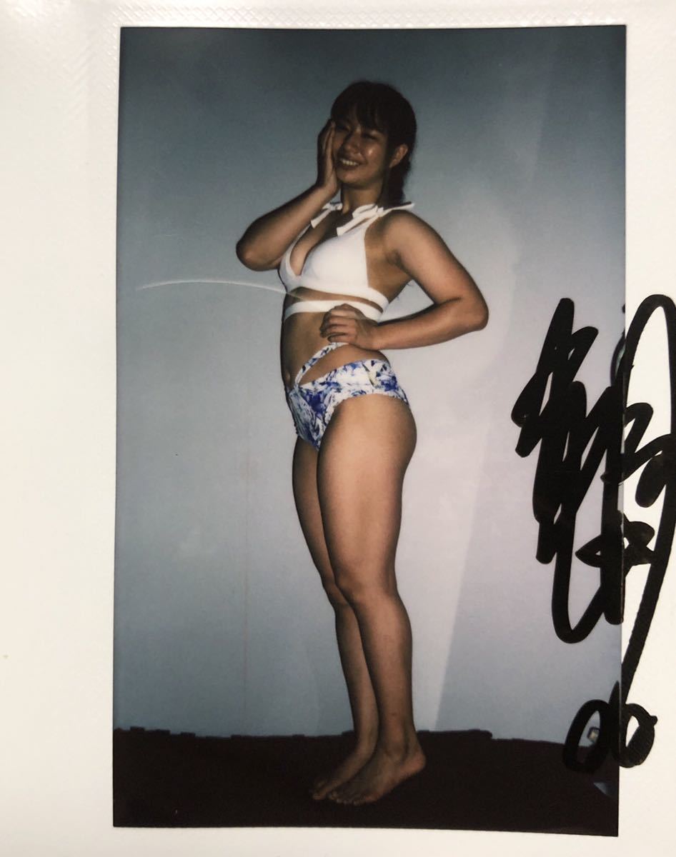 スターダム 渡辺桃 水着全身 直筆サインチェキ 会場限定