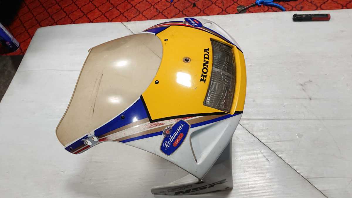 NSR250R，MC28ロスマンズ純正アッパーカウルMC21 HONDA NSR250R-SP