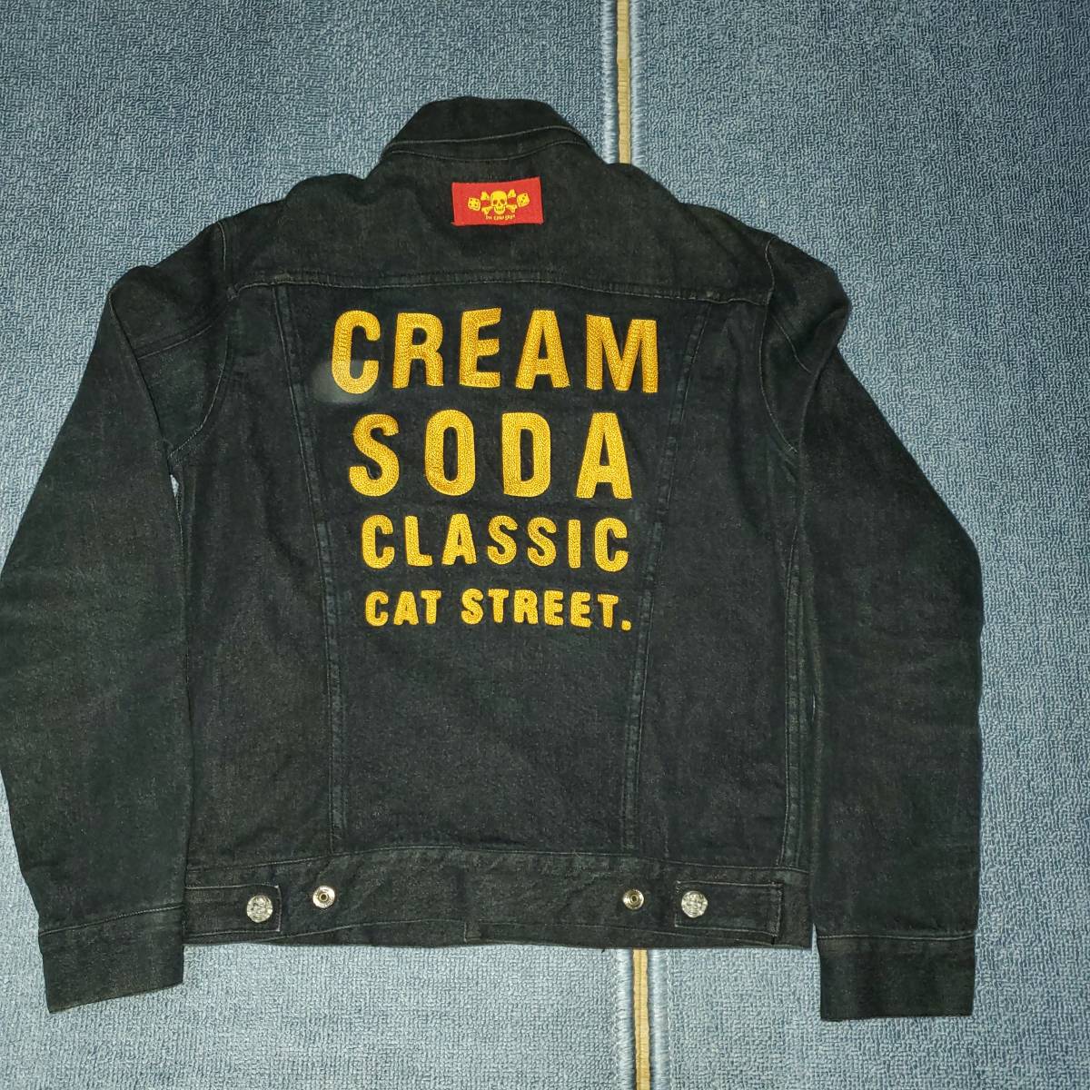 CREAM SODA クリームソーダ デニムジャケット ファイヤーパターン M