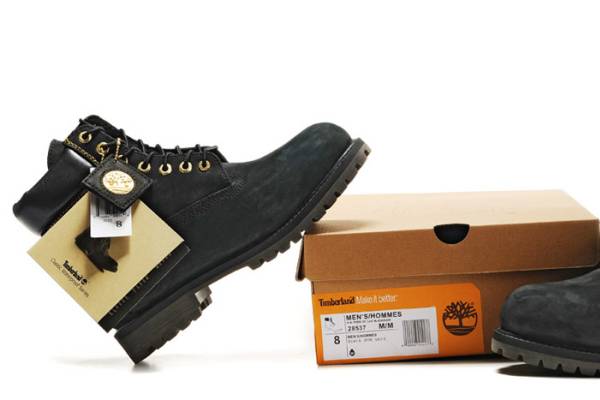 ☆ティンバーランド(TIMBERLAND)28537黒金線 ブーツ☆JP29(11インチ 
