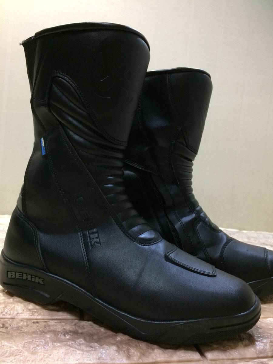 BERIK ライディングブーツ ブラック 43/10サイズ BERIK WATERPROOF ライディングレザーブーツ 表記EU/43 普段履き27.5