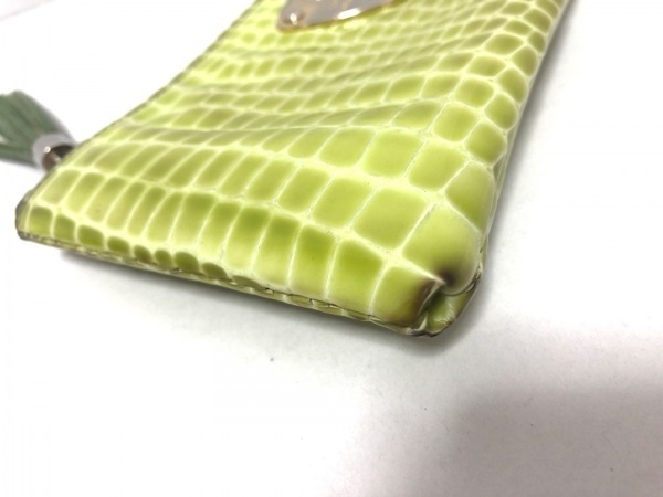 ATAO(アタオ) 長財布 - イエロー L字ファスナー/型押し加工 レザー ATAO - ATAO(アタオ) 長財布 - イエロー L字ファスナー/型押し加工