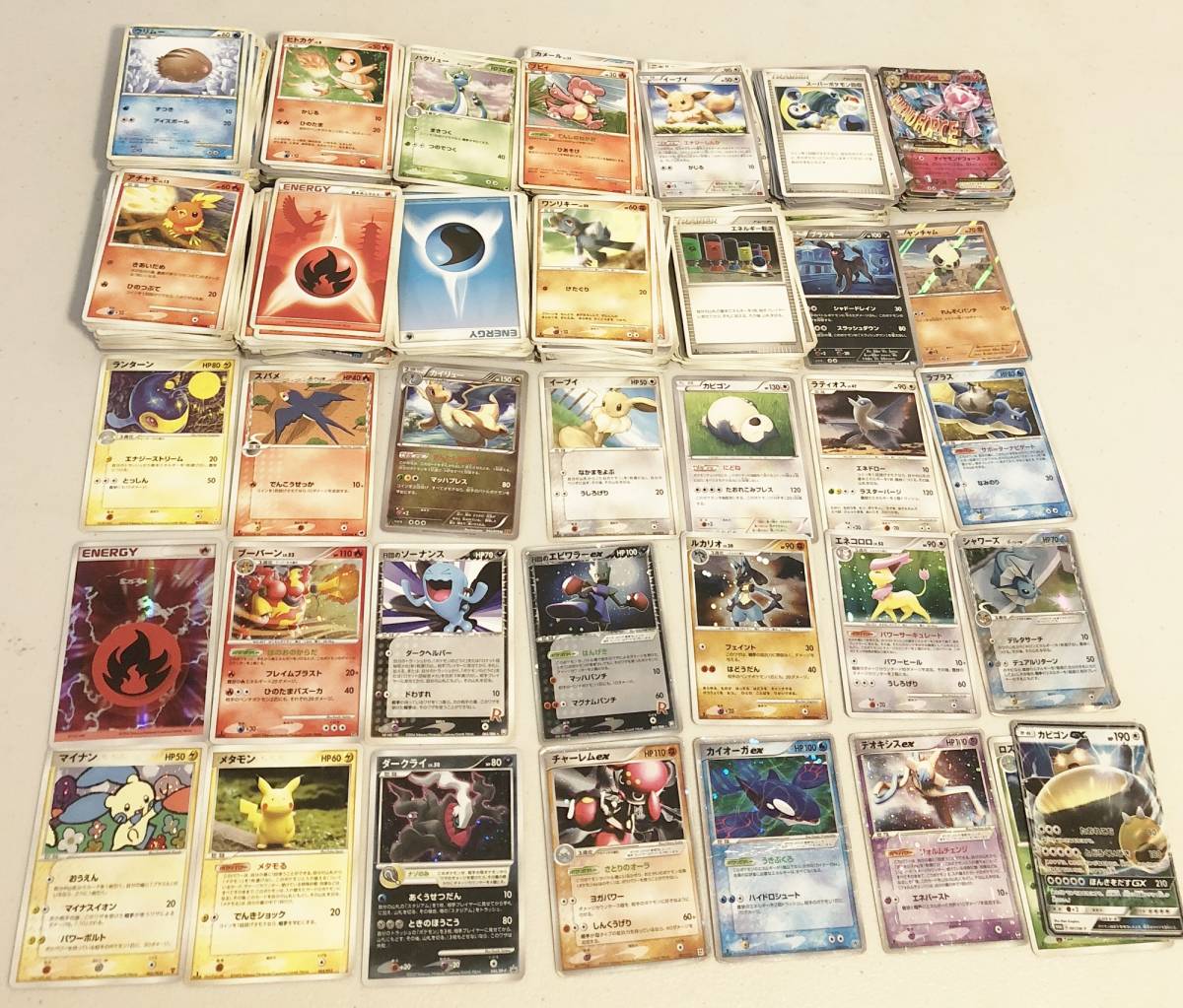 8 368 ポケモンカード 大量 約600枚 引退品 レア マイナン ピカチュウメタモン ダークライ R団のソーナンス エビワラー イーブイ Ex セット まとめ売り 売買されたオークション情報 Yahooの商品情報をアーカイブ公開 オークファン Aucfan Com
