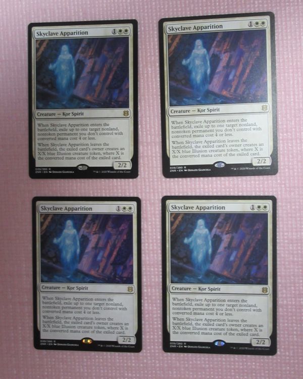 mtg 英語版 ZNR 4枚セット スカイクレイブの亡霊/Skyclave Apparition 即決
