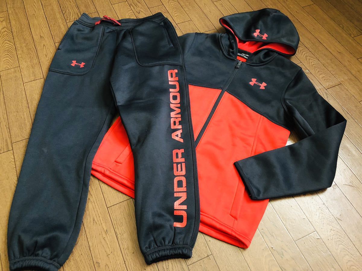【品質保証，定番人気】 UNDER ARMOURアンダーアーマーウォーマーセットアップ 150.160ジャージ 上下セット(上下セット)｜売買されたオークション情報、yahooの商品情報をアーカイブ公開 - オークファン 上下セット