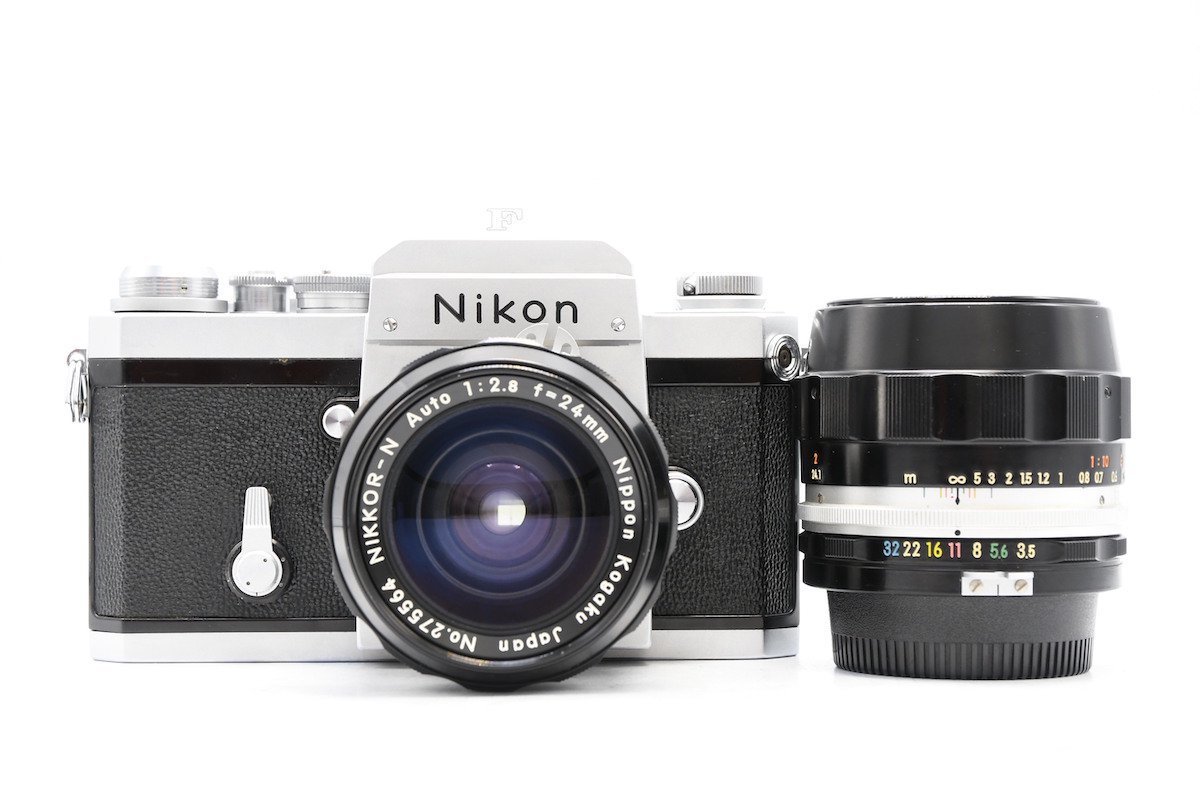 ◇ Nikon ニコン F アイレベル 682万台 + AI改 NIKKOR-N Auto 24mm F2