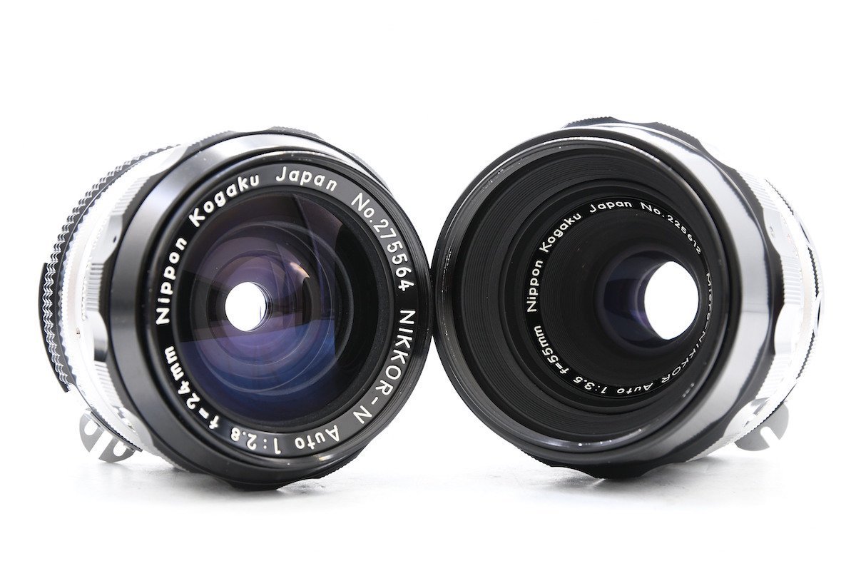 【整備済/完動品】Nikon AI改 NIKKOR-N・C 24mm f2.8 ◇ Nikon ニコン F アイレベル 682万台 + AI改 NIKKOR-N Auto 24mm F2